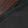 Contrasting Cobalt stitching on black leather