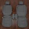 2004-2011 Nissan Titan King Cab aftermarket leather seat interior kit - Light Grey - Front seat upholstery with armrests