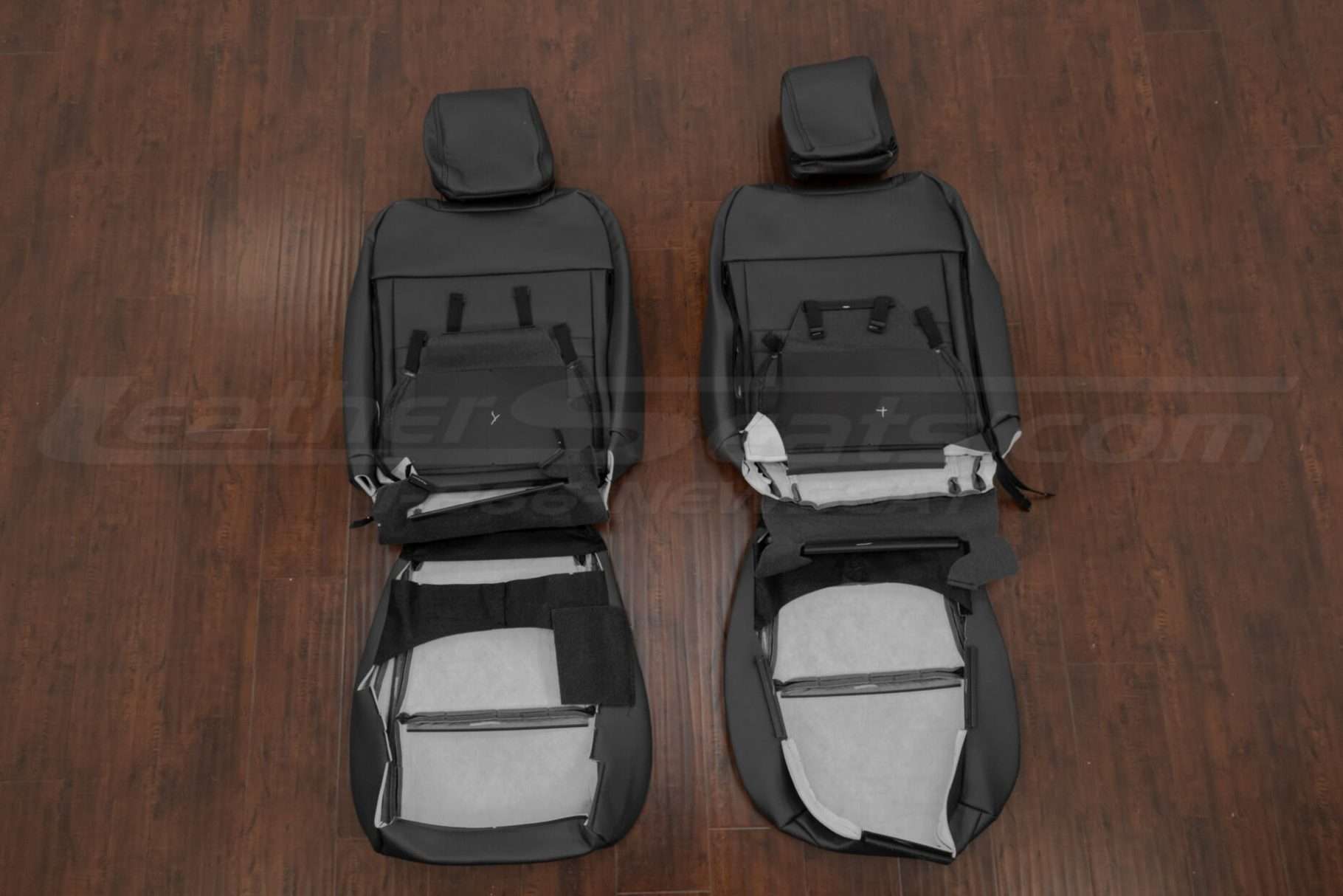 Front seat Nissan Frontier upholstery flipped