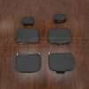2022-2025 Nissan Frontier Kng Cab rear seat leather upholstery in Dark Graphite