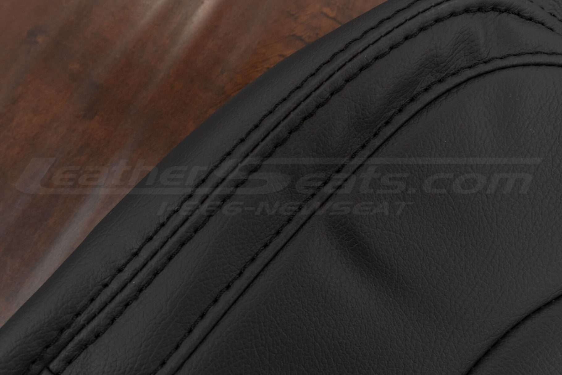 Matching Dark Graphite stitching on dark graphite leather