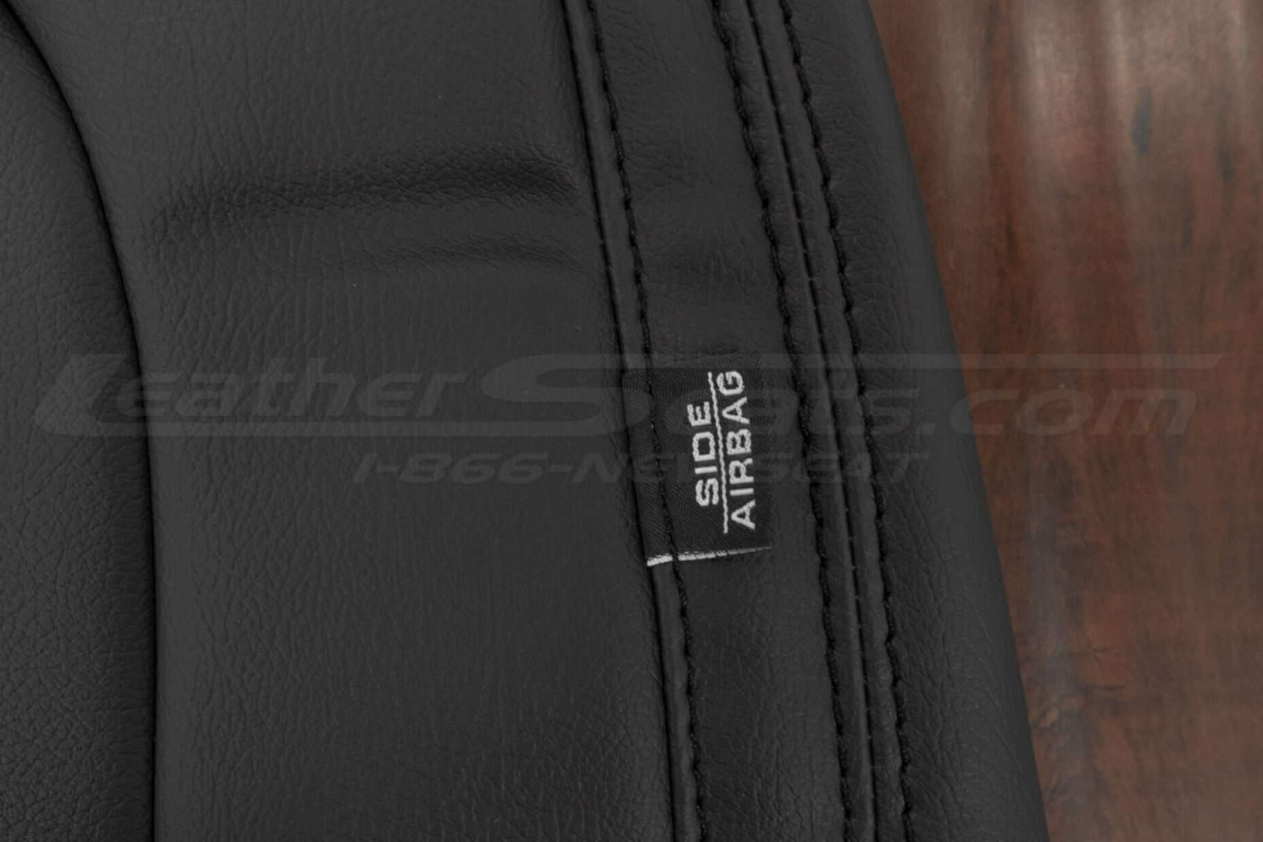 Side Airbag Tag and matching Dark Graphite stitching