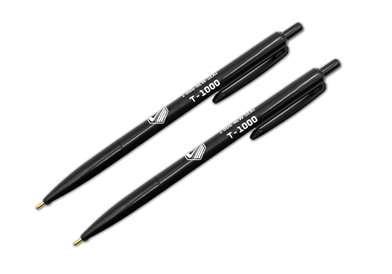 Black T-1000 Silver Ink Pen Thumbnail Image