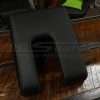 Top-down side view of 100% leather center console lid cover for toyota tundra trucks
