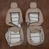 Front seat leather upholstery flipped