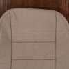 Upper section of leather backrest upholstery