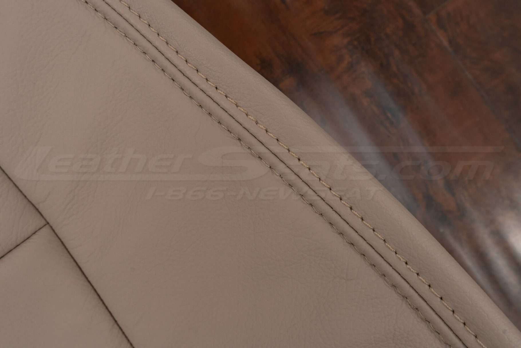 Matching Adobe double-stitching on ADobe leather
