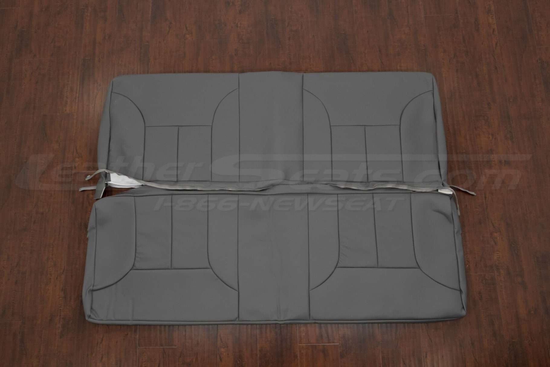 Dodge Ram club cab rear seat leather upholstery in light grey