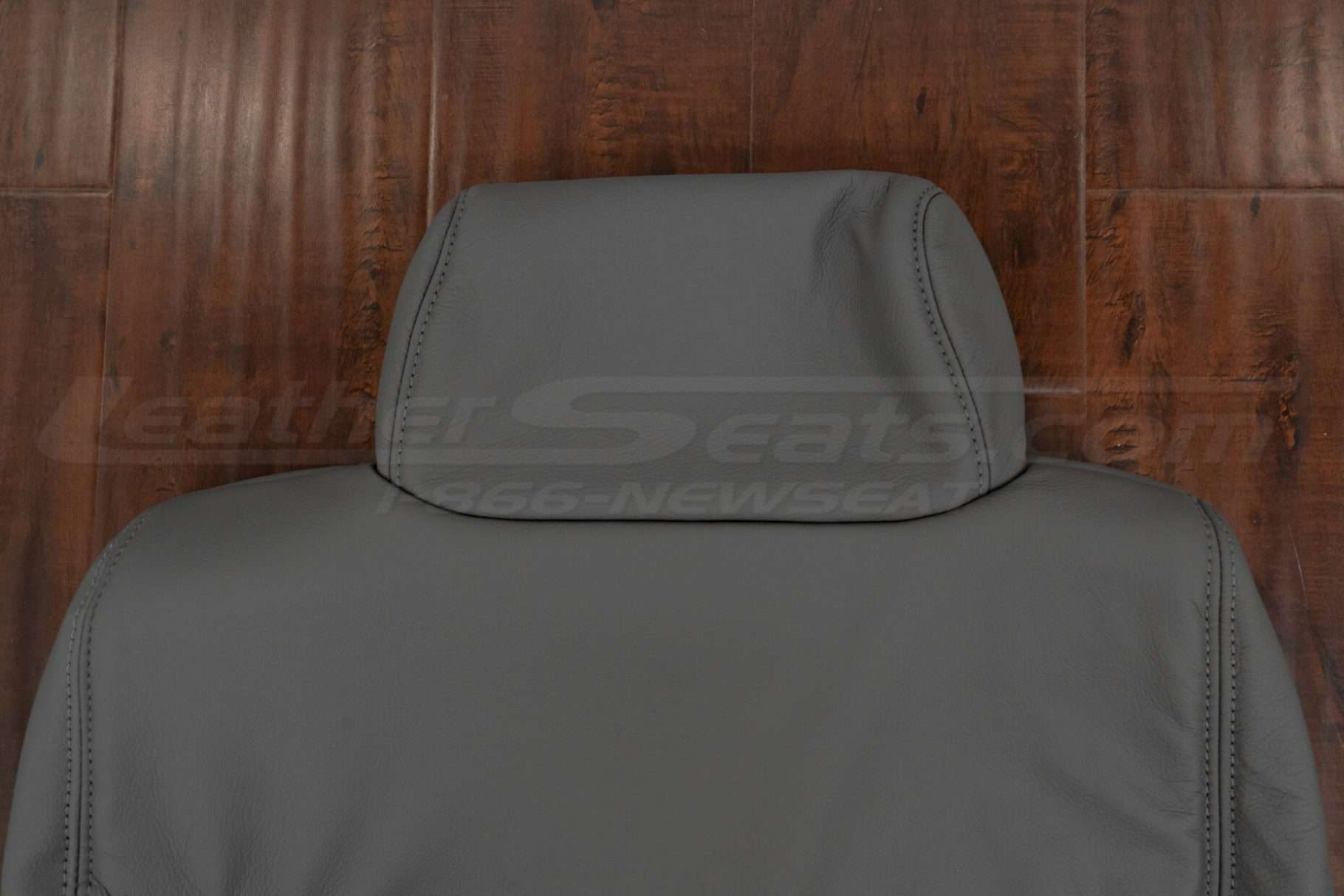 Headrest section of Dodge Ram club cab leather backrest upholstery
