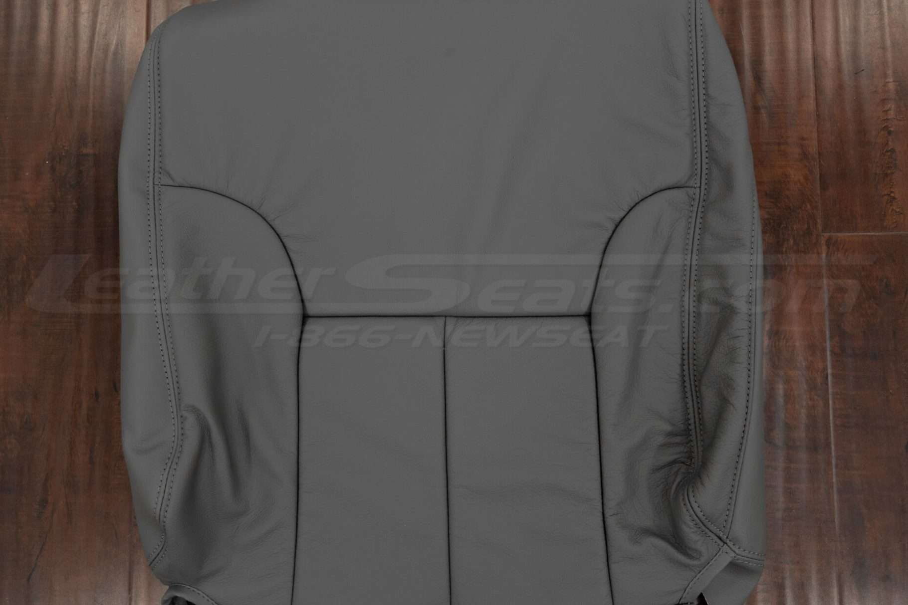 Insert section of Light Grey leather backrest upholstery