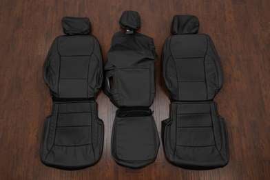 2021-2024 Ford F-150 Regular Cab leather seat interior kit - Black - Featured Image