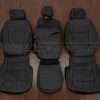 2021-2024 Ford F-150 Regular Cab leather seat interior kit - Black - front seat 40/20/40 upholstery