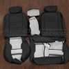 2001-2003 Ford F-150 SuperCrew aftermarket leather seat interior kit - Black - Front seat 60/40 leather upholstery