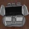 2011 Honda Civic aftermarket leather seat upholstery - Rear seat upholsttery and bolsters flipped