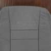 Upper section of leather stone backrest upholstery