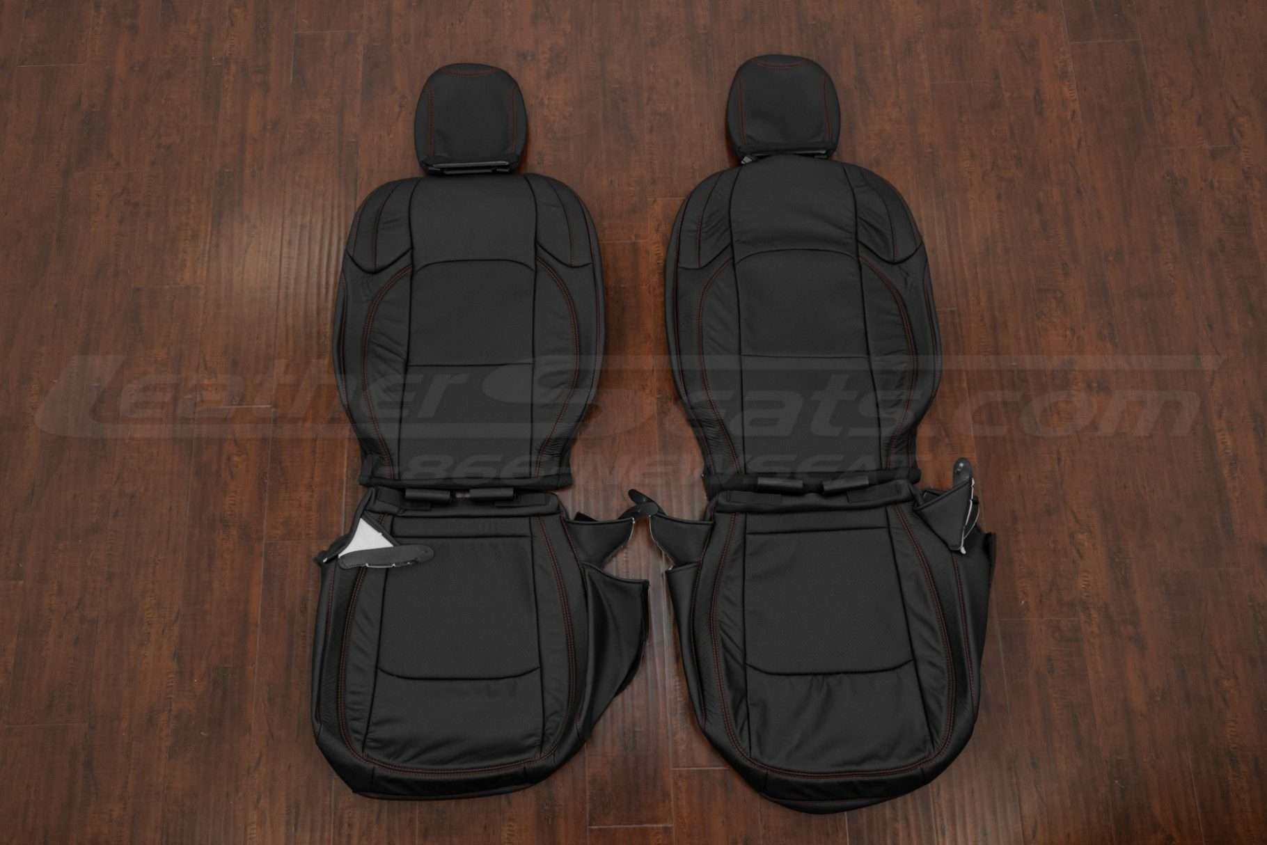 2018-2024 Jeep Wrangler JL Premium leather seat interior kit - Black - Front seat upholstery