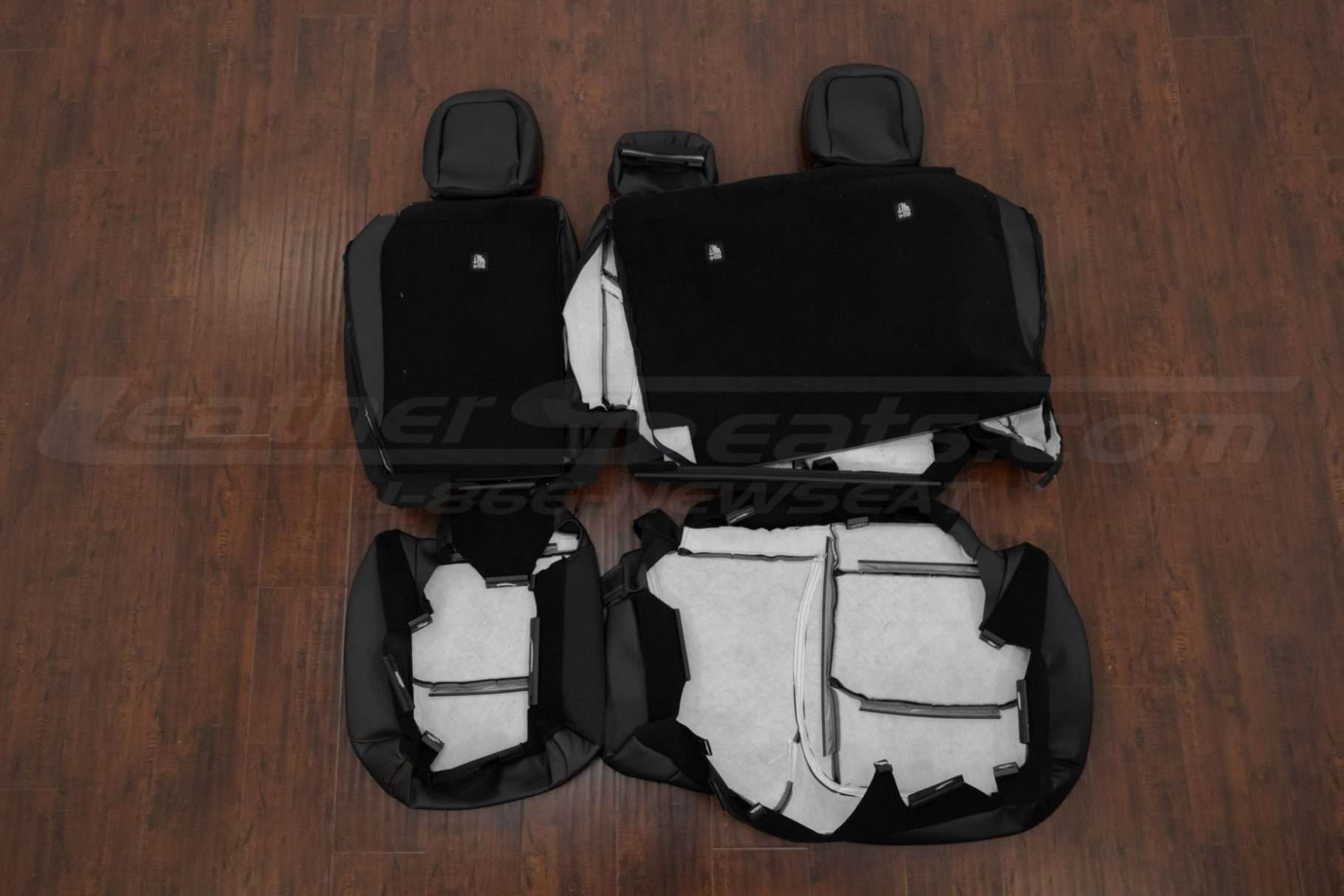Rear seat jeep wrangler jl leather upholstery flipped