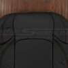 Upper section of front backrest leather uphostery