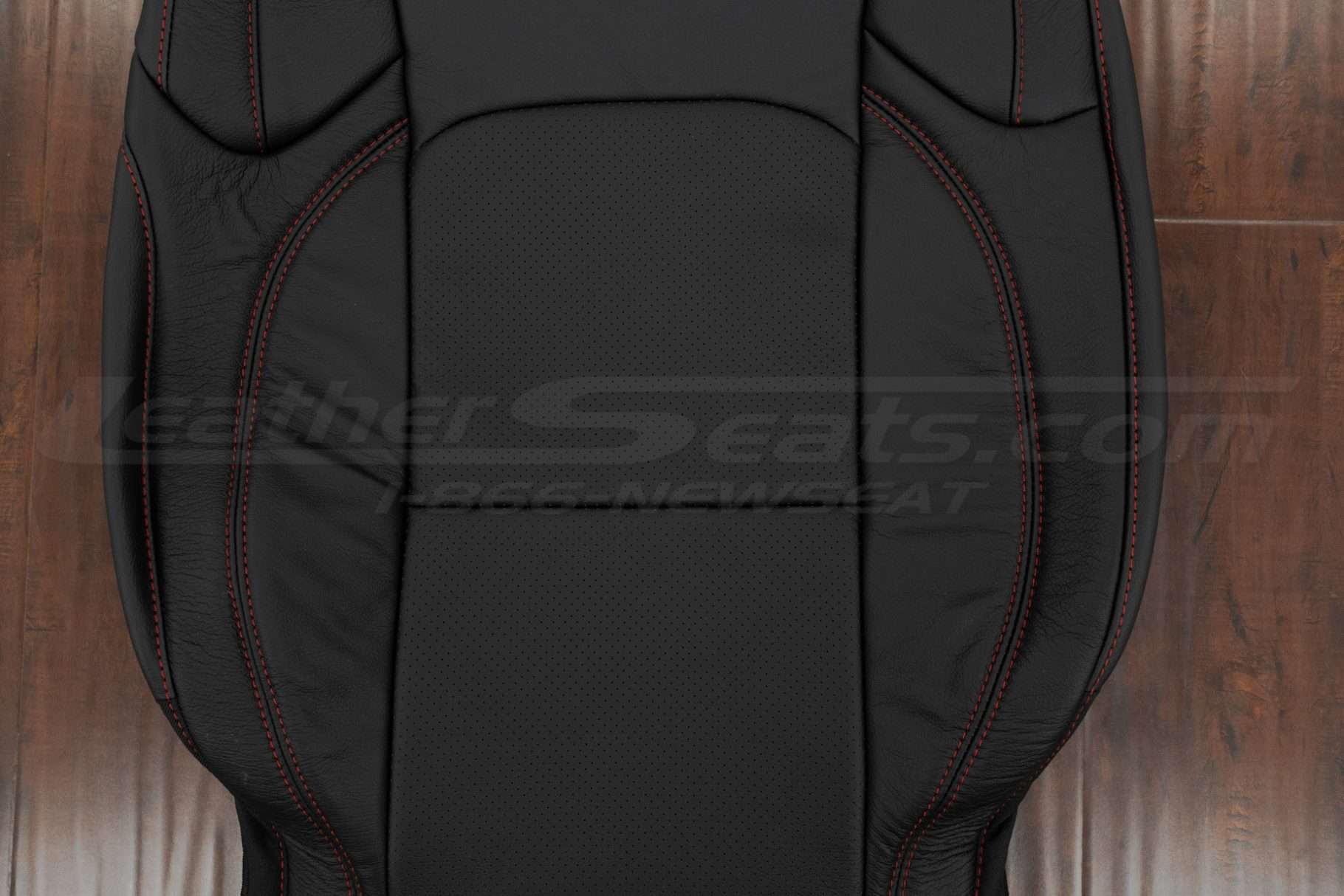 Perfroated insert section of Jeep Wrangler backrest upholstery