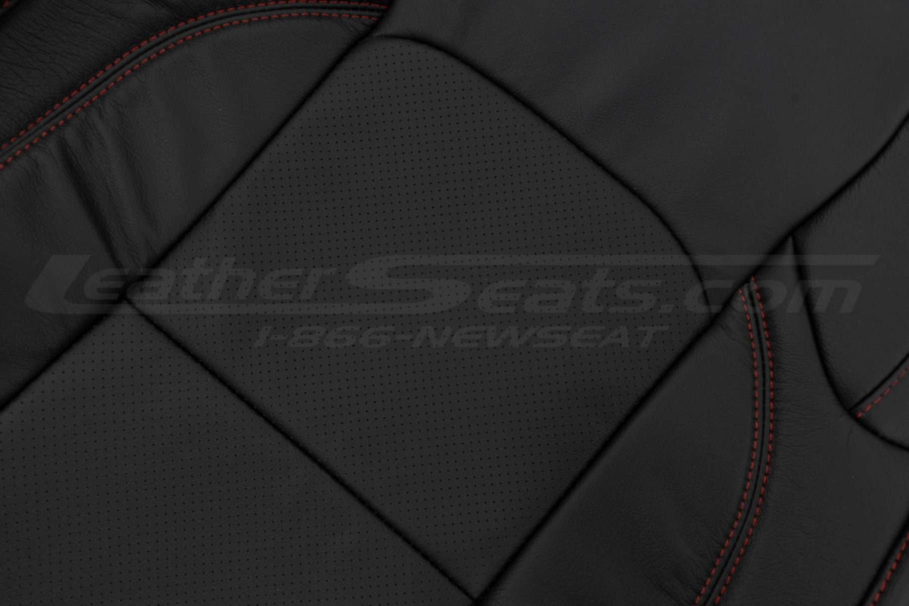 Perforrated Insert close-up and leather texture