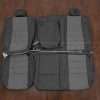 2004-2010 Ford Superduty leather seat interior kit - Graphte/Light Grey - Rear seat upholstery with armrest