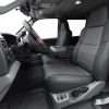 2004-2010 Ford F-350 aftermarket leather trimmed seat in graphite with light grey body - front driver