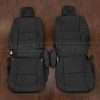 2005-2006 Toyota Tundra Double Cab aftermarket leather seat interior kit - Black - Front seat upholstery with armrests