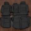 2006 Toyota Tundra Double Cab leather seat upholstery kit - Black - rear seat upholstery with armrest