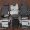 Rear seat 40/20/40 leather upholstery kit flipped