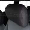 2024 Ford SuperDutyy Crew Cab leather headrest close-up
