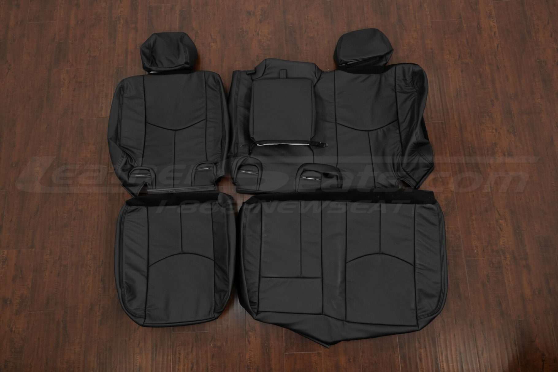 2003-2006 Chevrolet Tahoe premium aftermarket leather seat kit - black - rear seat upholstery with armrest