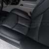 Top-down view of chevrolet tahoe with custom installed leather upholstery - front driver