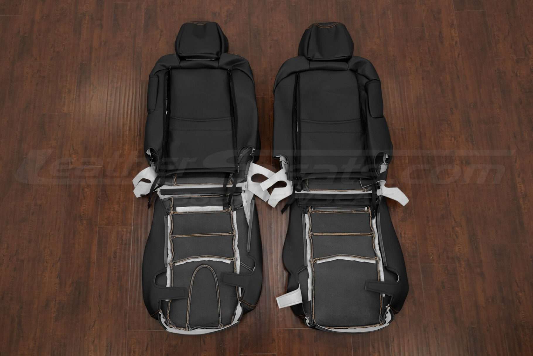 Front seat nissan 350z leather upholstery flipped