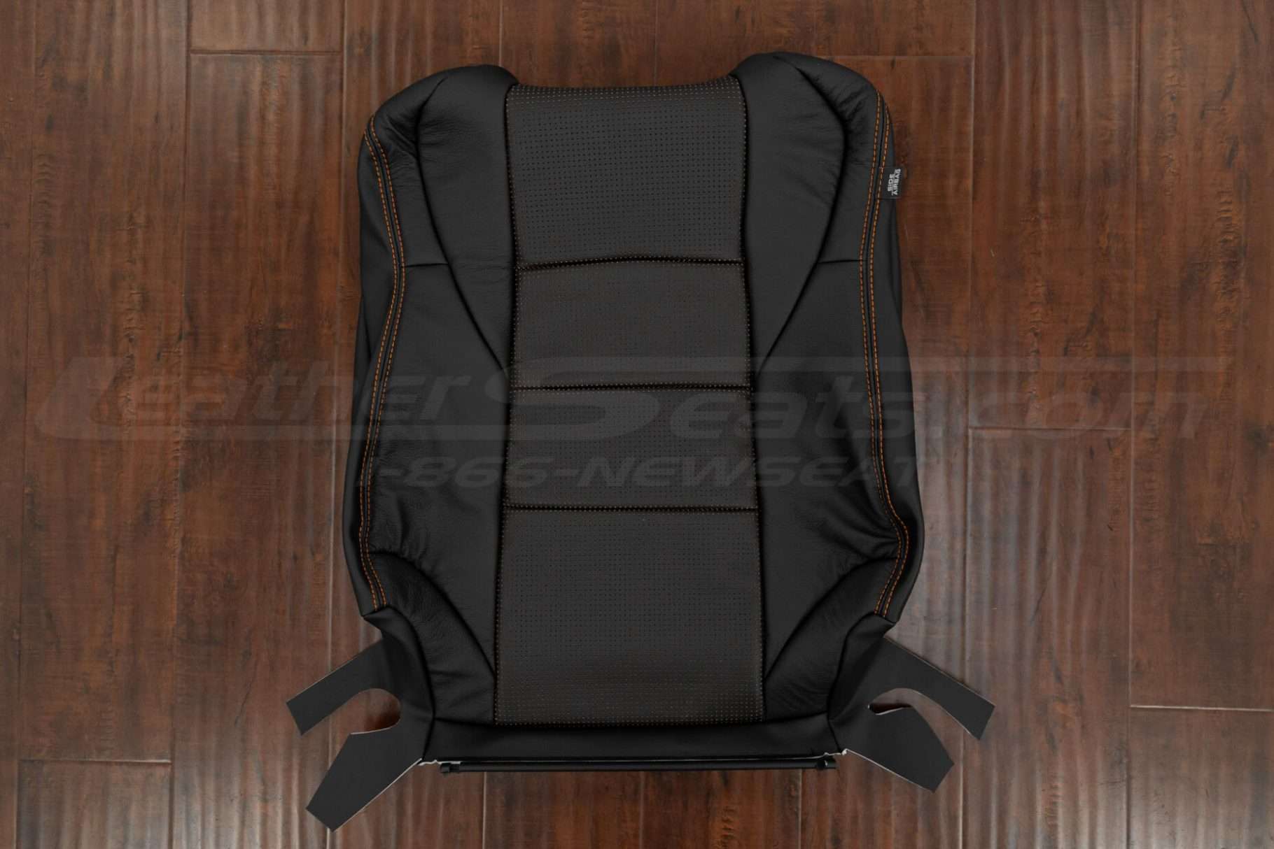 2003-2008 Nissan 350z Coupe leather backrest pholstery in Black with Piazza Orange Body