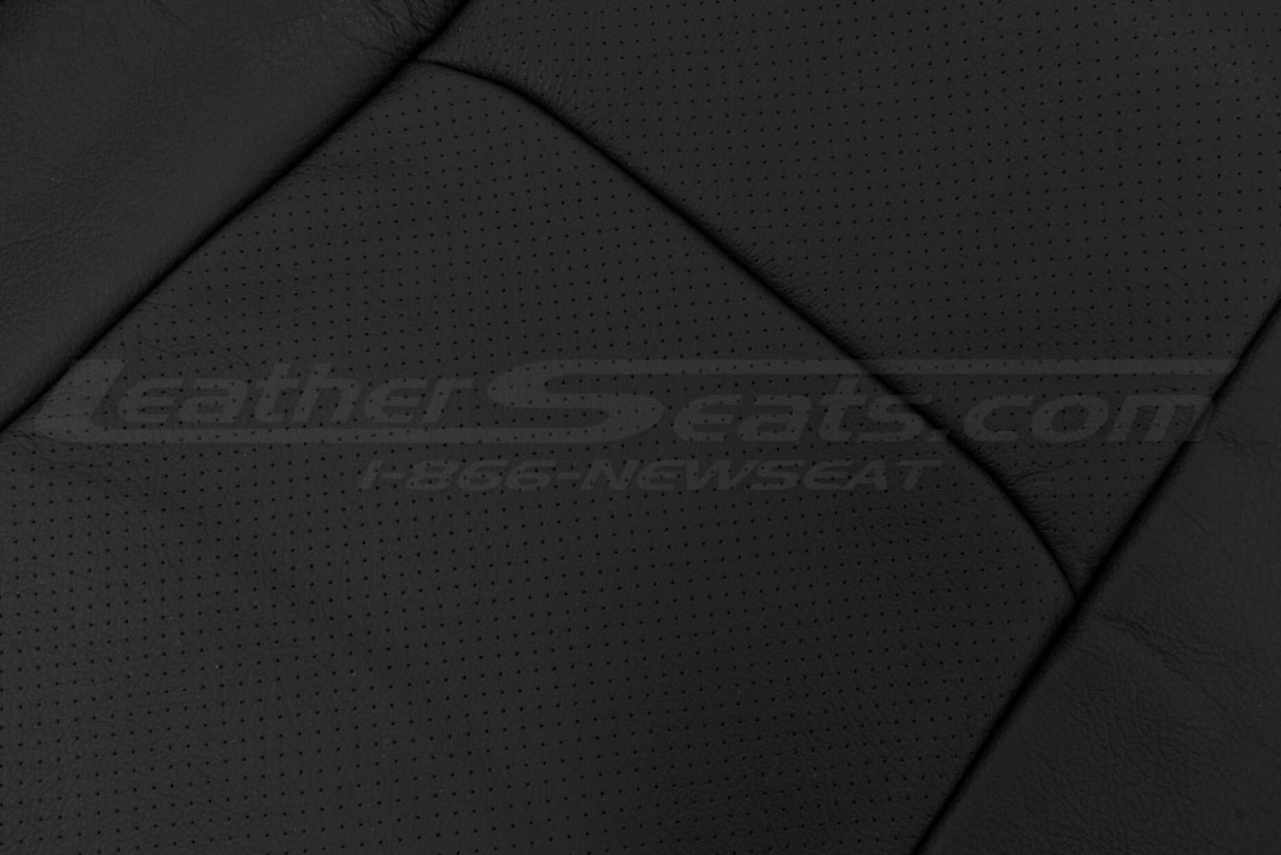Perforated Body section close-up leather texture