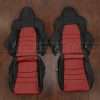 2006-2007 Honda S2000 Aftermarket leather seat interior kit - Black/Cardinal / Front seat upholstery