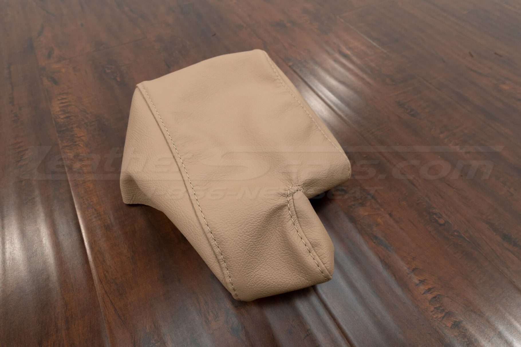 Aftermarket BMW 3 series leather console lid cover - Bisque