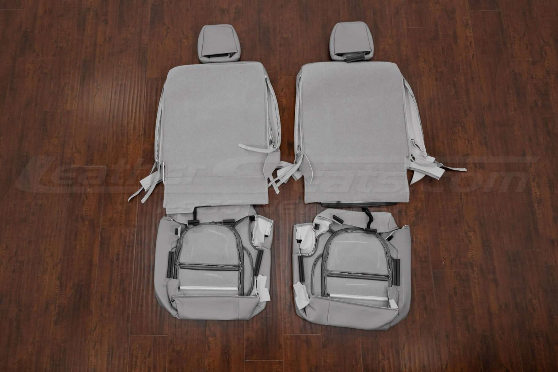 Third row leather upholstery flipped