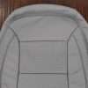 Upper section of leather backrest upholstery