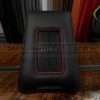 2009-2014 Ford F-150 Sanctum Wireless Charging Console in Black with red triim ring and red stitching