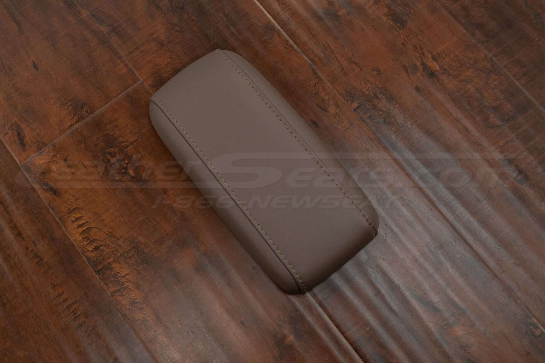 Top down side view of leather center console lid for toyota 4runner