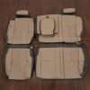 2007-2013 Chevy Silverado leather seat interior kit - java/sandstone - rear seat upholstery with armrest
