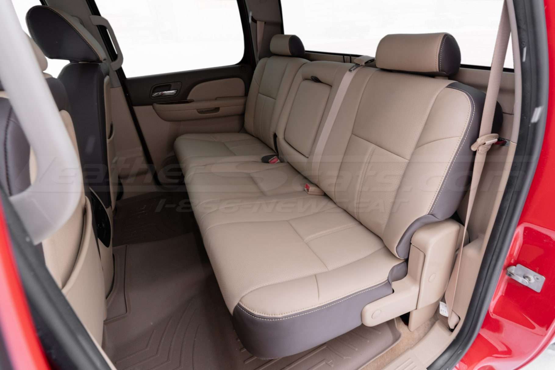 Installed java and sandstone aftermarket leather seats for chevrolet silverado