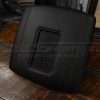 Alternative top-down view of black dodge ram console with wireless charging