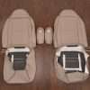 Back side of frontseat leather upholster kit