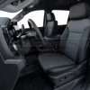 2022-2024 Chevy Silverado aftermarket leather seat cover install - black/charcoal - front driver seat