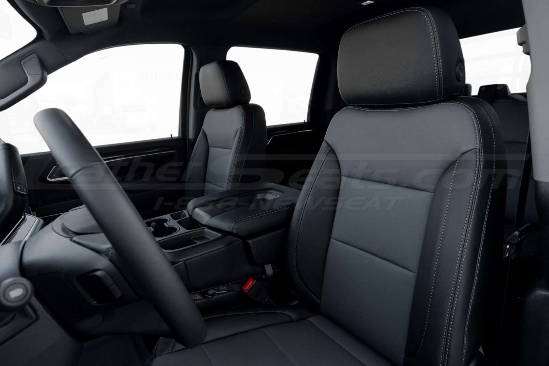 backrest and headrest section of chevy silverado driver seat