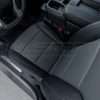 Top-doiwn view of installed aftermarket leather seat covers for silverado trucks