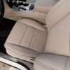 Top down view of perforated driver leather seat - installed