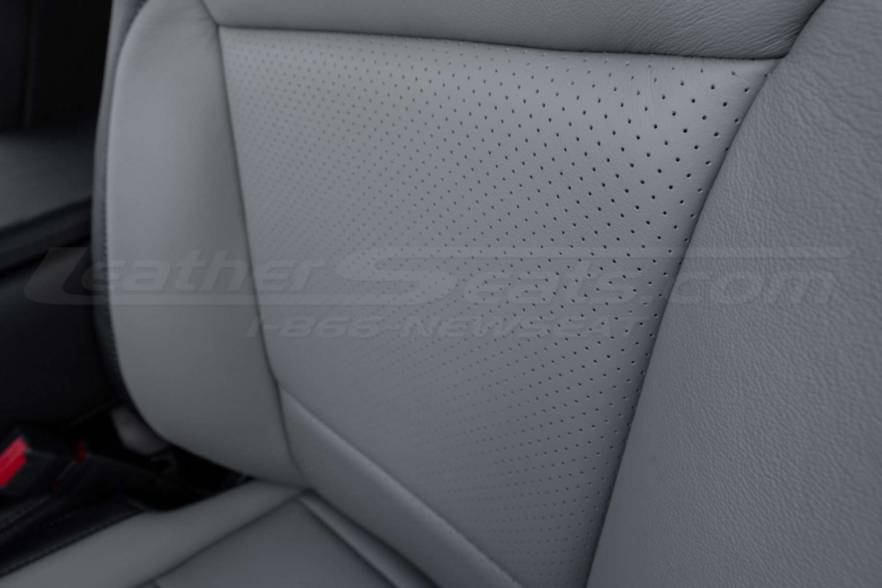 Perforated combo section close-up